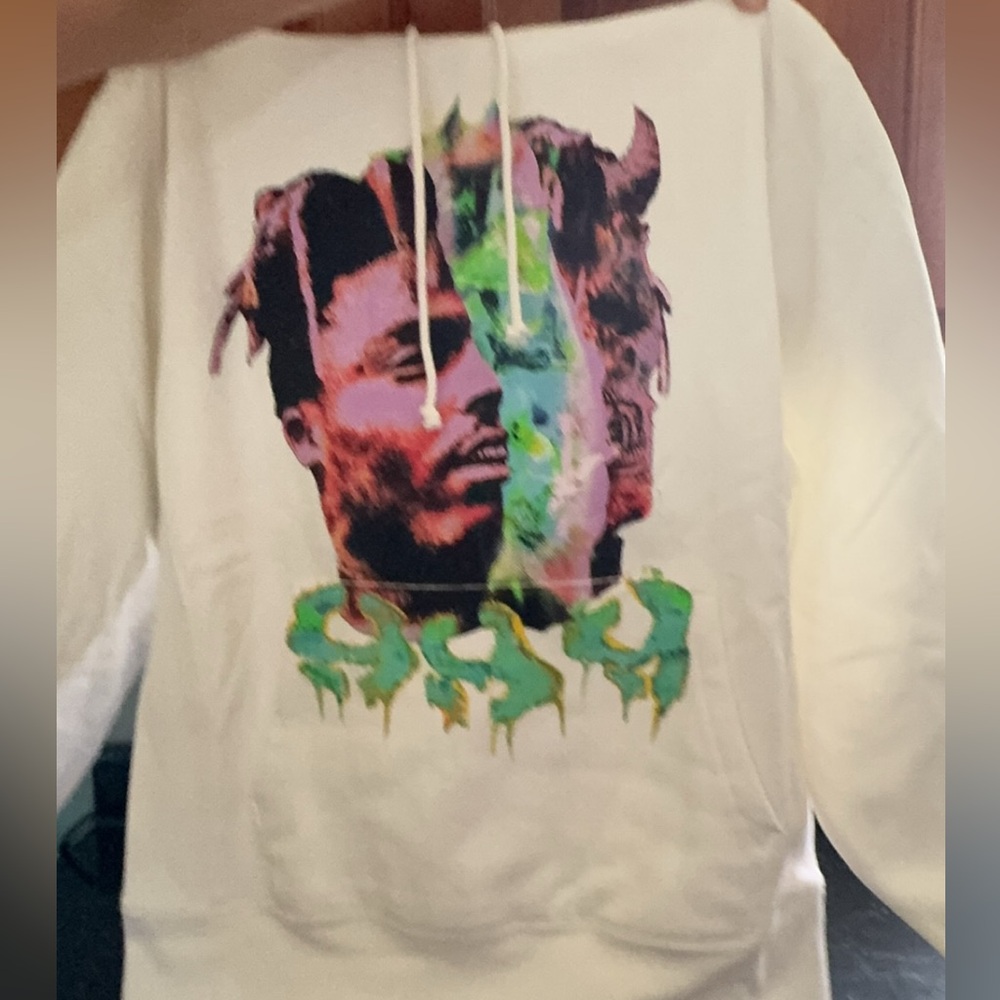 Juice Wrld hoodie white